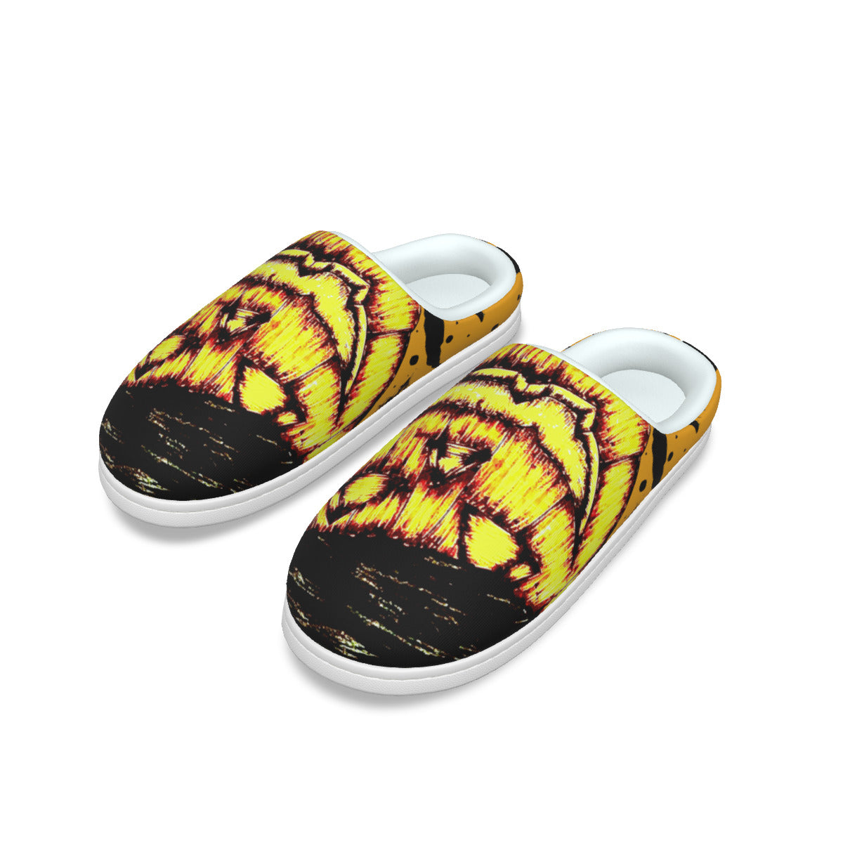 All-Over Print Men's Plush Slippers