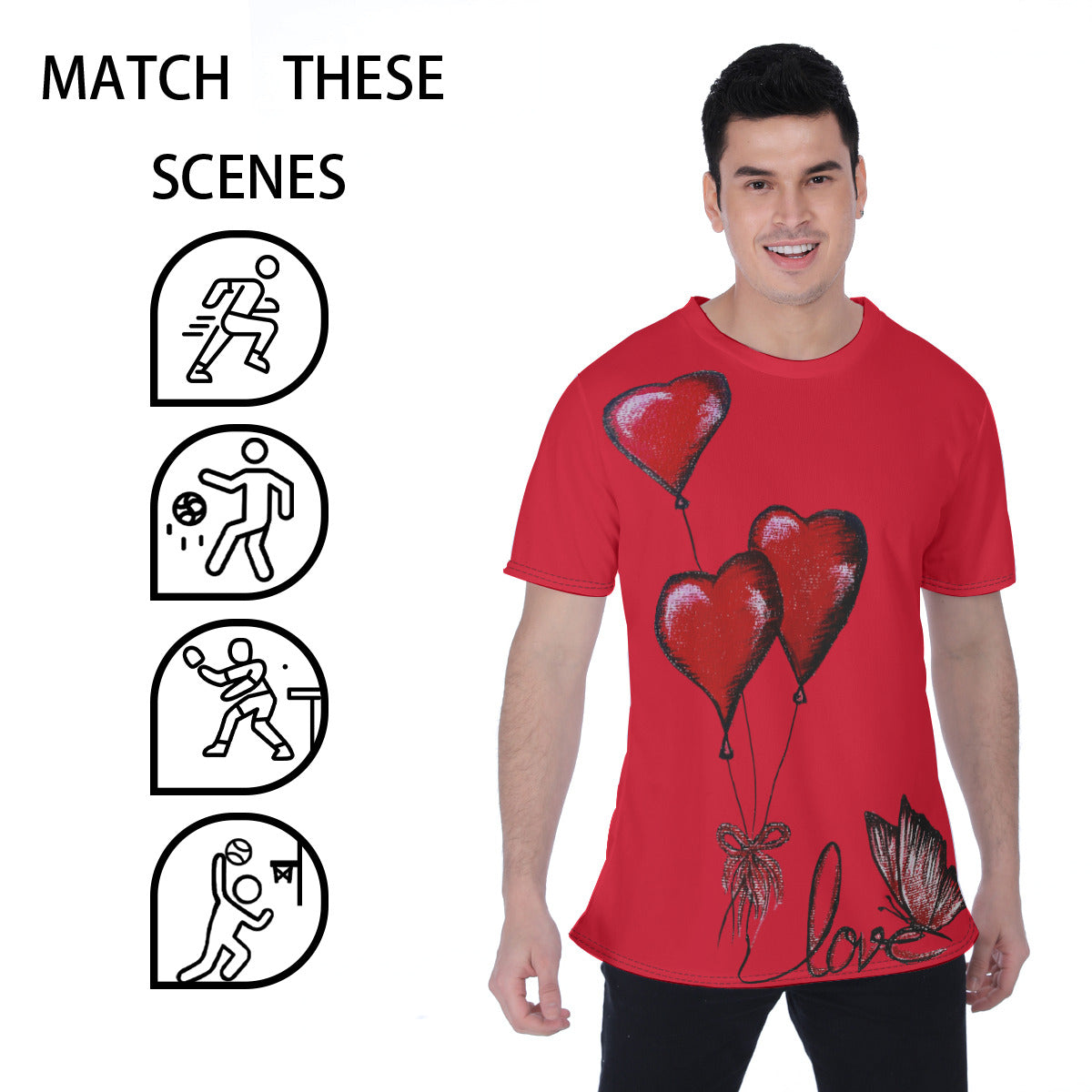 All-Over Print Men's T-shirt | Birdseye