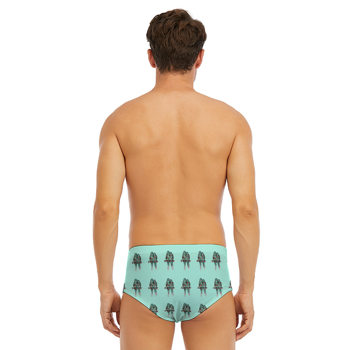 All-Over Print Men's Triangle Swim Trunks