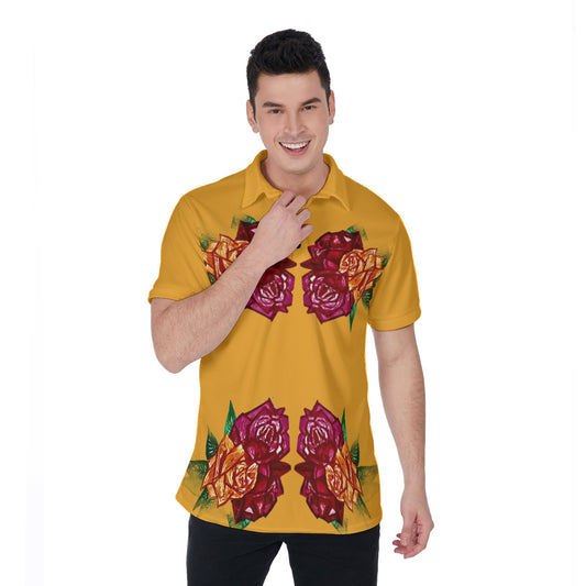 All-Over Print Men's Polo Shirt