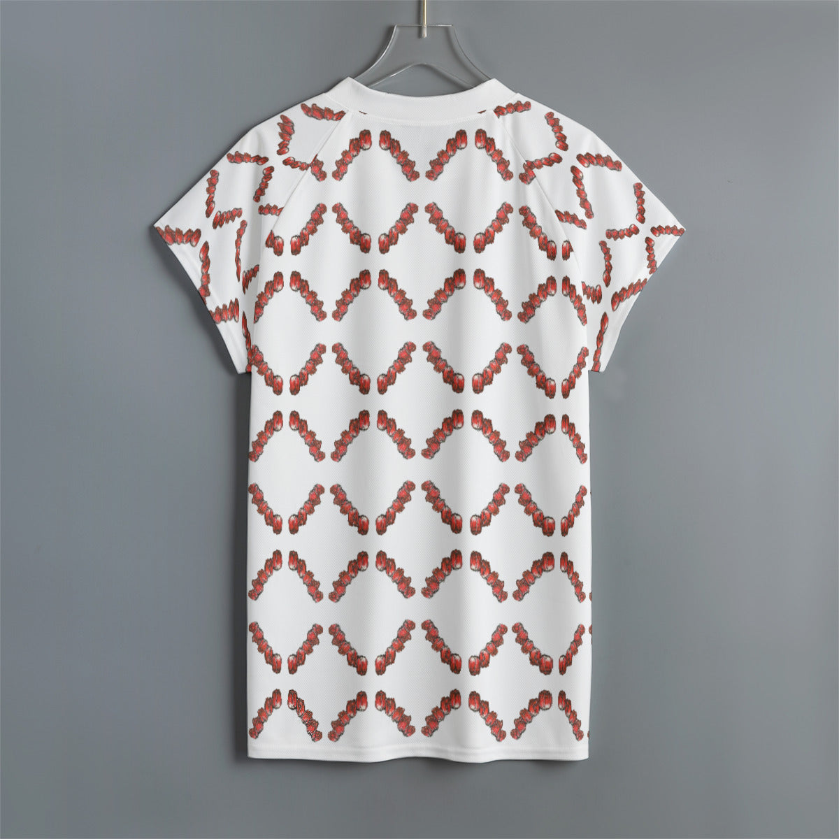 All-Over Print Men's Jersey With Short Raglan Sleeve