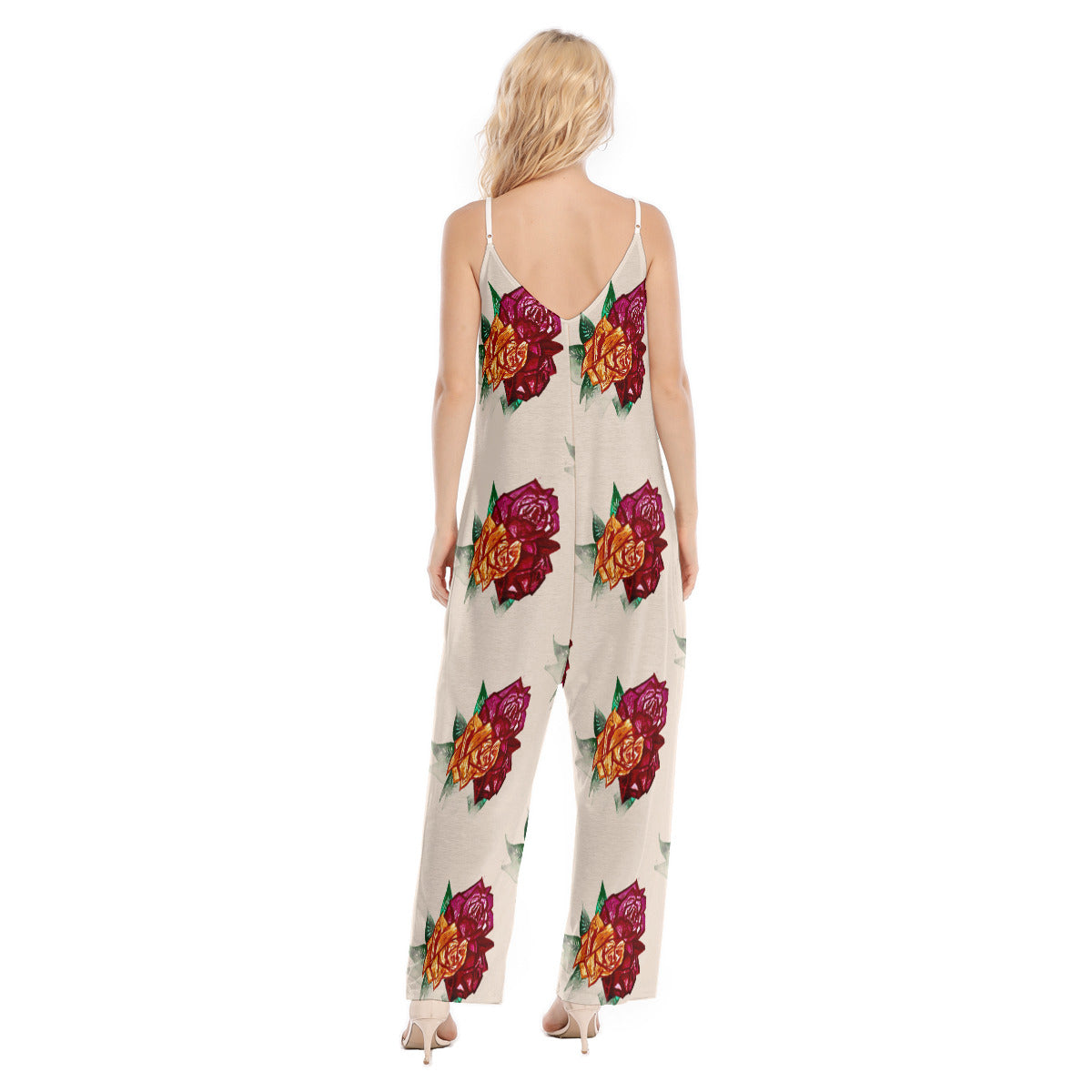 All-Over Print Women's Loose Cami Jumpsuit