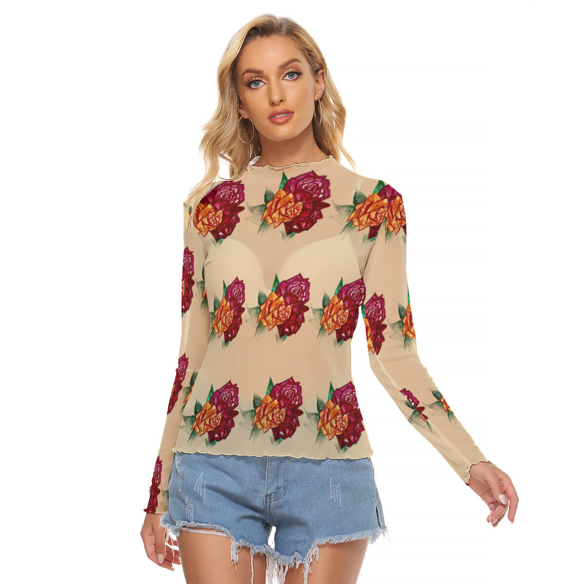 All-Over Print Women's Mesh T-shirt