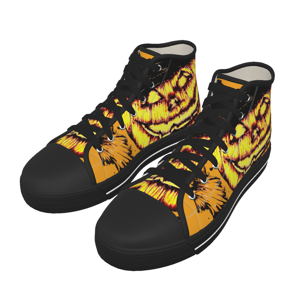 Men's Black Sole Canvas Shoes