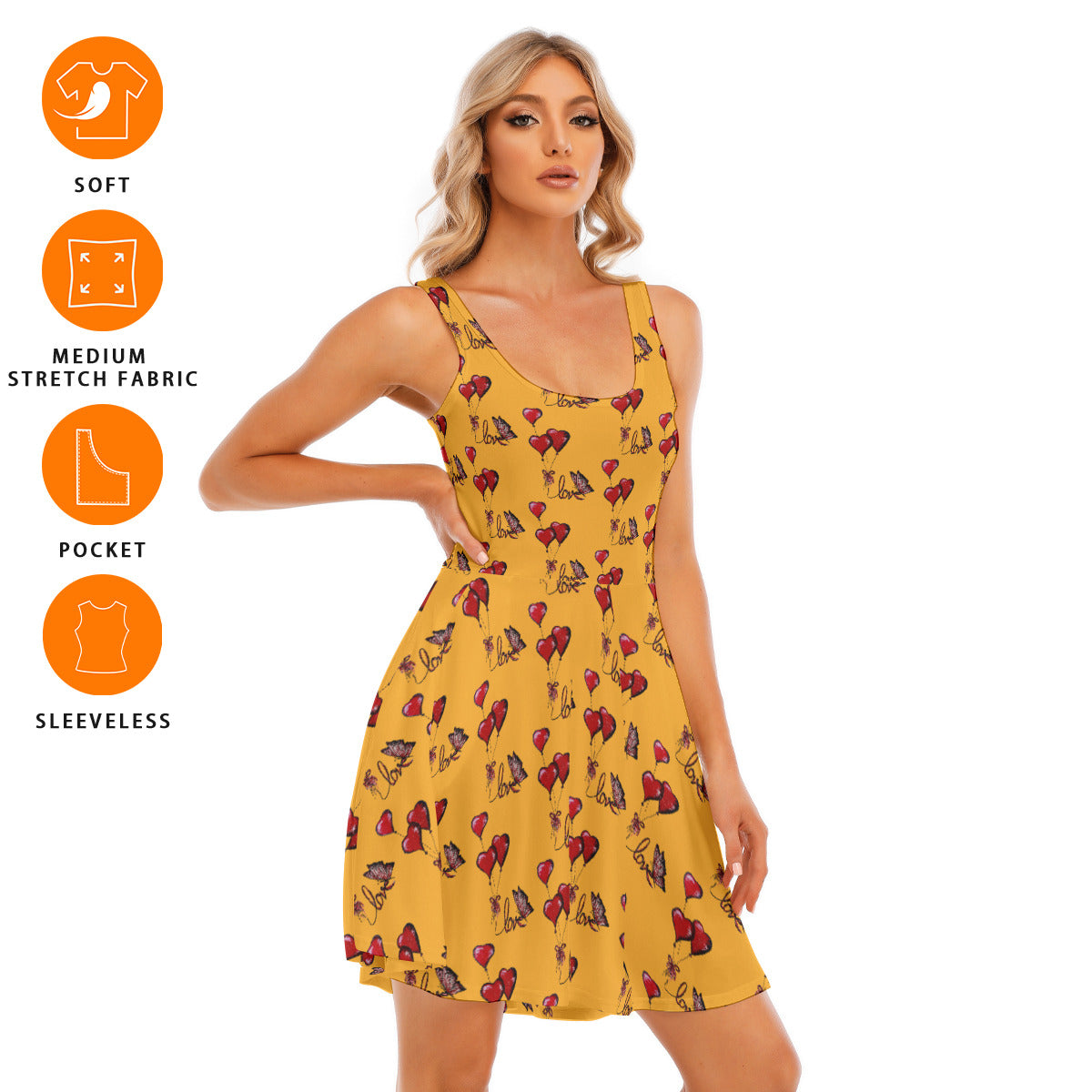 All-Over Print Women's Tank Vest Dress