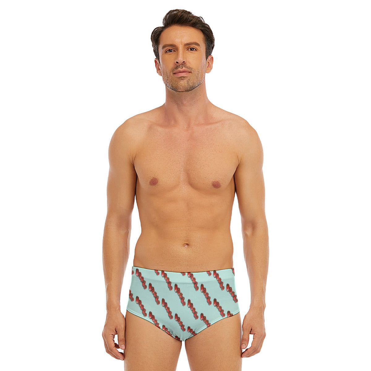 All-Over Print Men's Triangle Swim Trunks