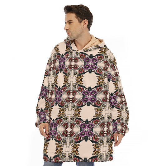 All-Over Print Unisex Sherpa Fleece Hoodie Blanket