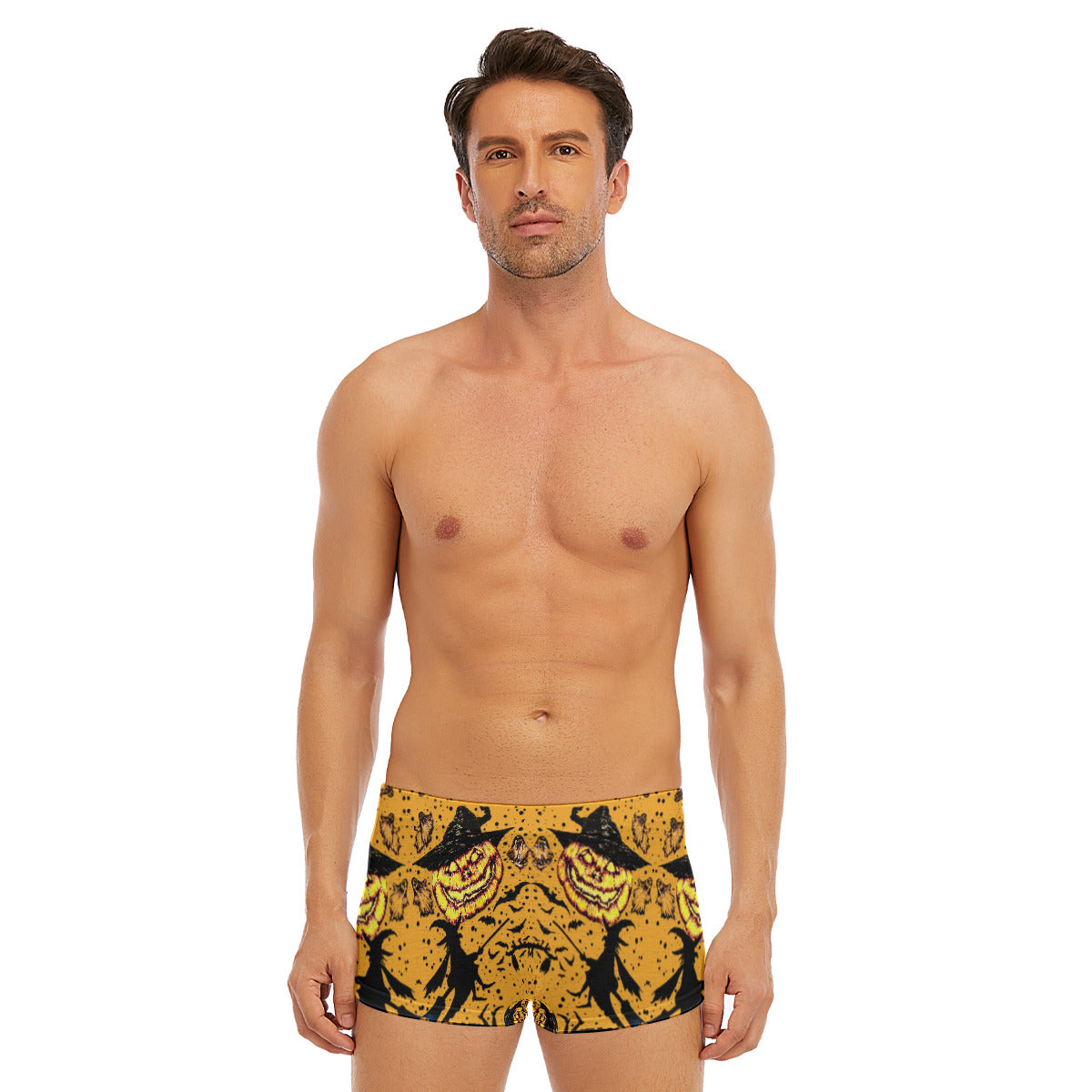 All-Over Print Men's Short Boxer Briefs