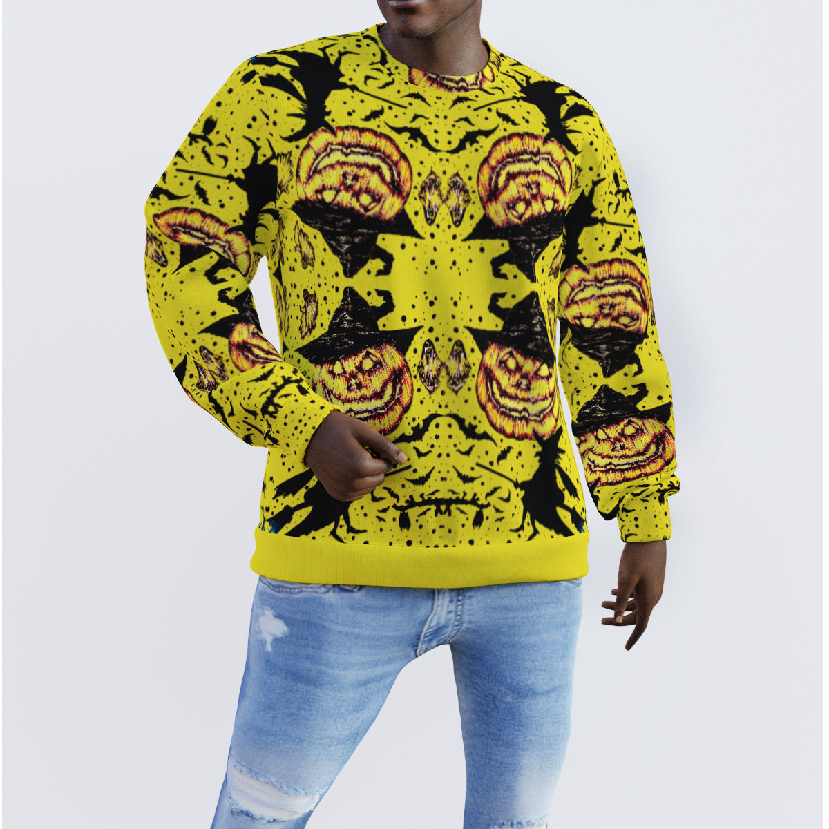 All-Over Print Men's Sweater
