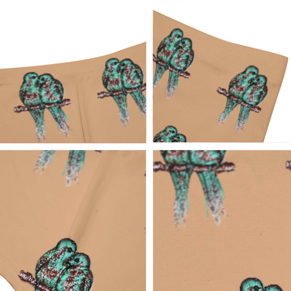 All-Over Print Men's Short Boxer Briefs