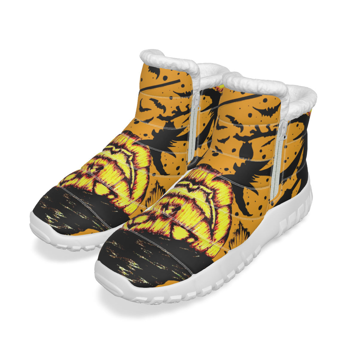 All-Over Print Women's Zip-up Snow Boots