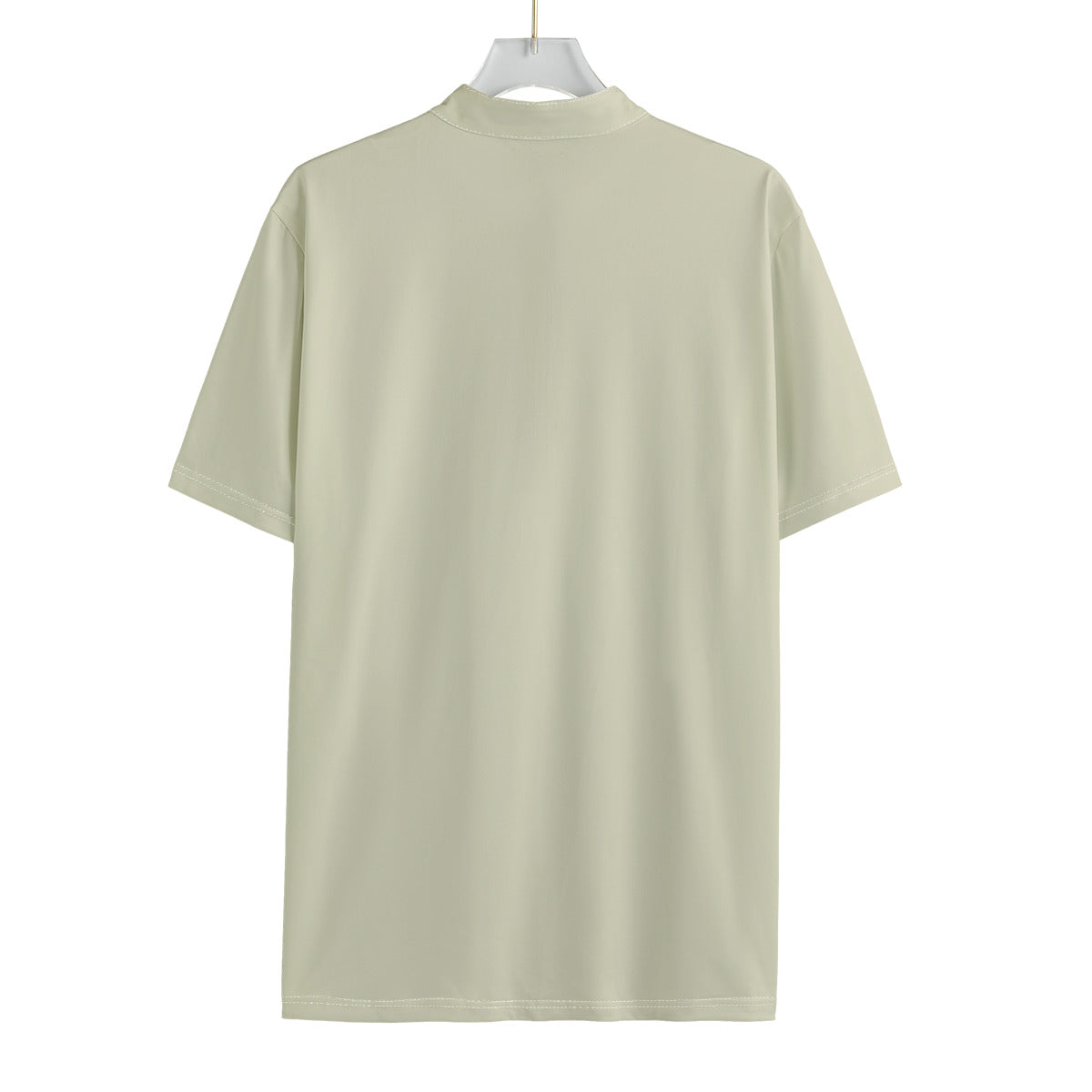 All-over Print Men's Sports Collar T-shirt With Pocket