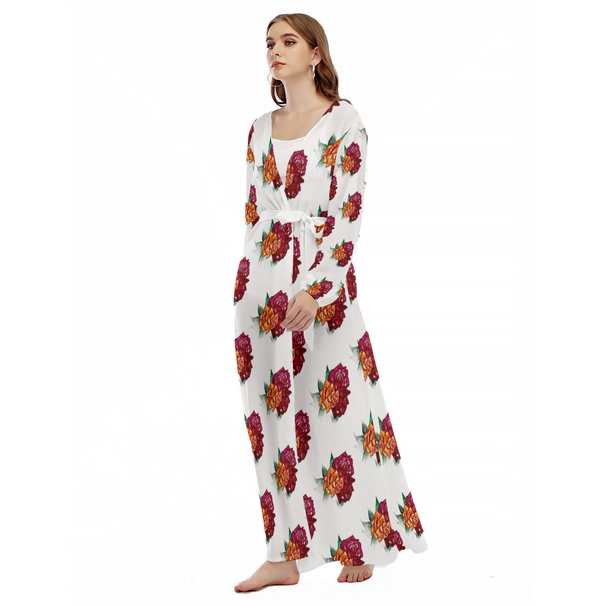 All-Over Print Women's Beach Long Coat