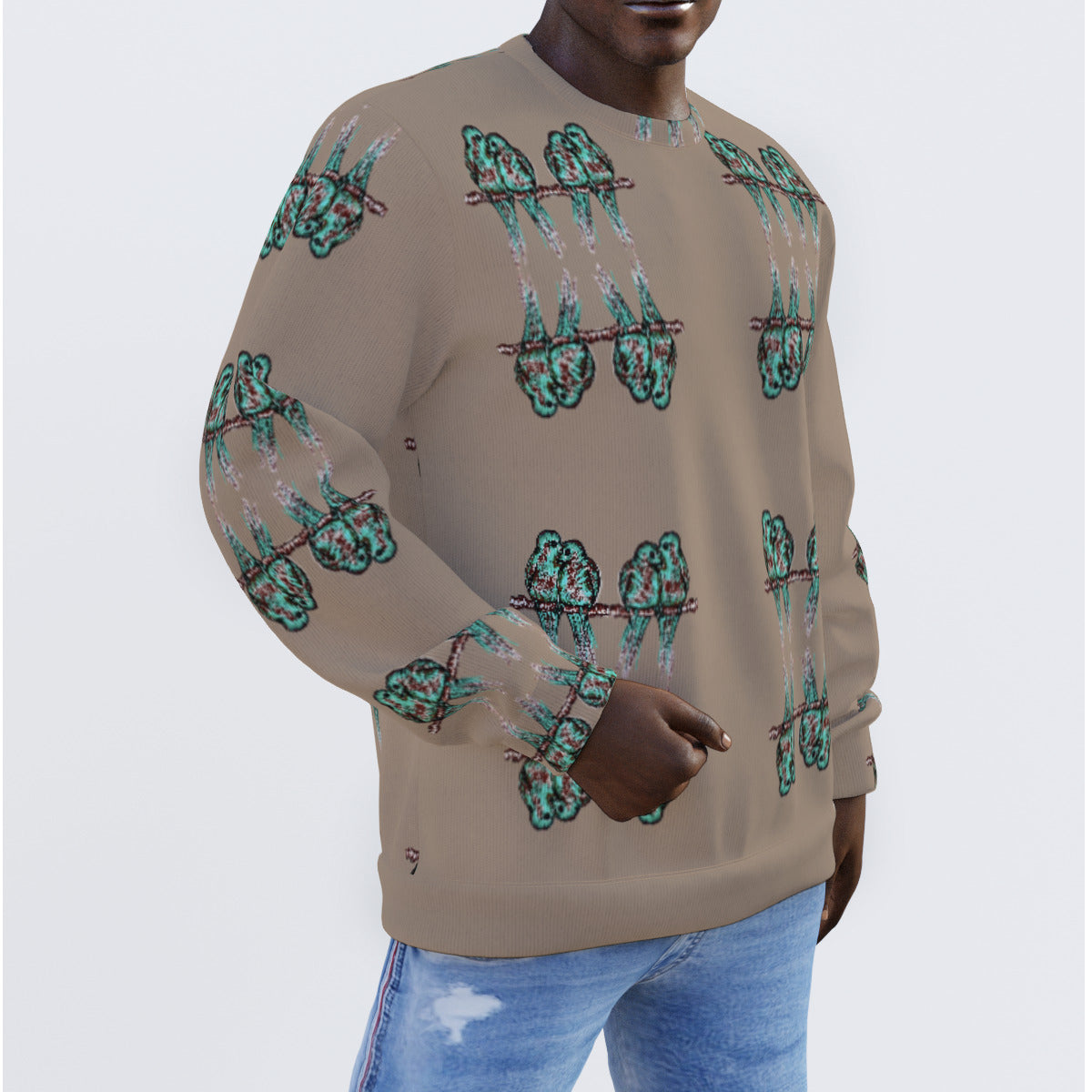 All-Over Print Men's Sweater