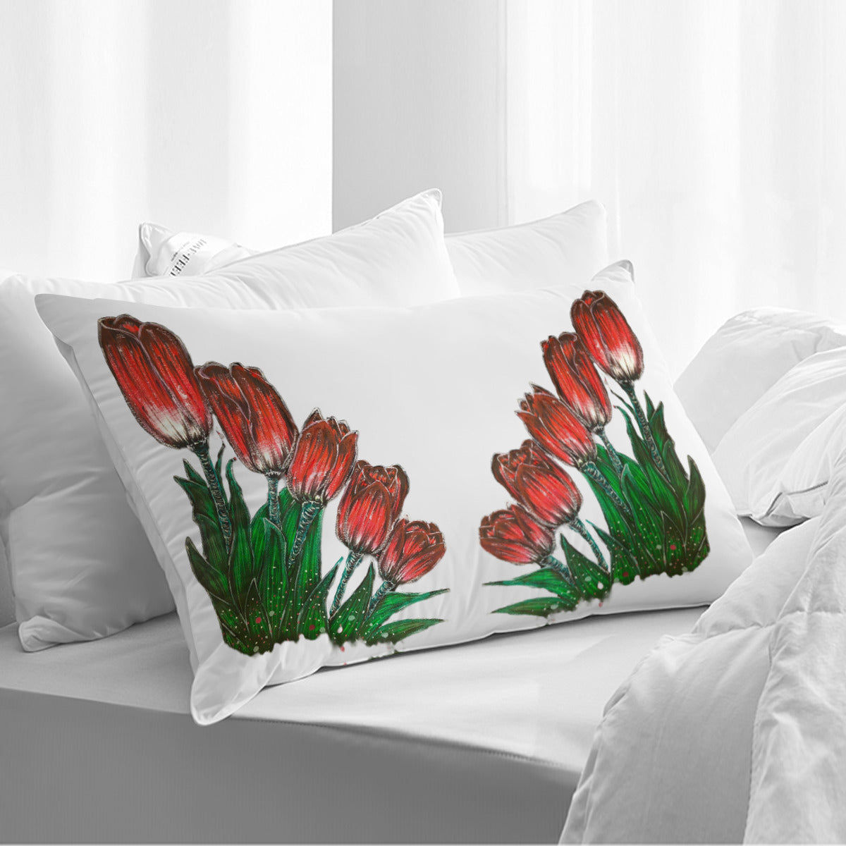 Single Side Printing Pillow Cover (1PC)