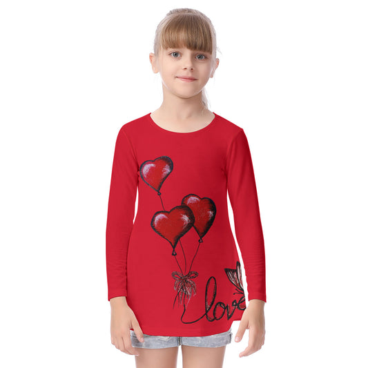 All-Over Print Kid's Long Sleeve O-neck T-shirt