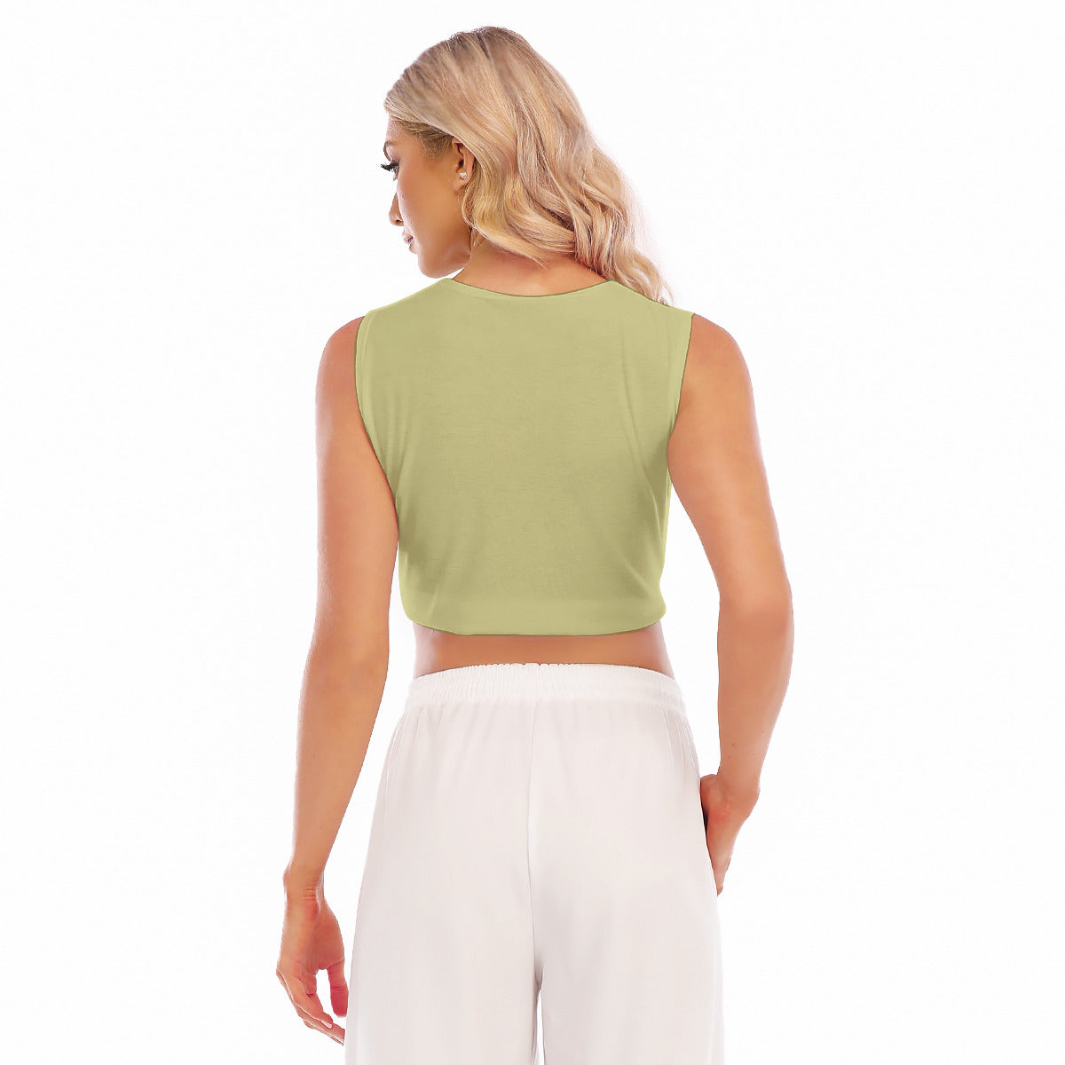 All-Over Print Women's Sleeveless Cropped Top