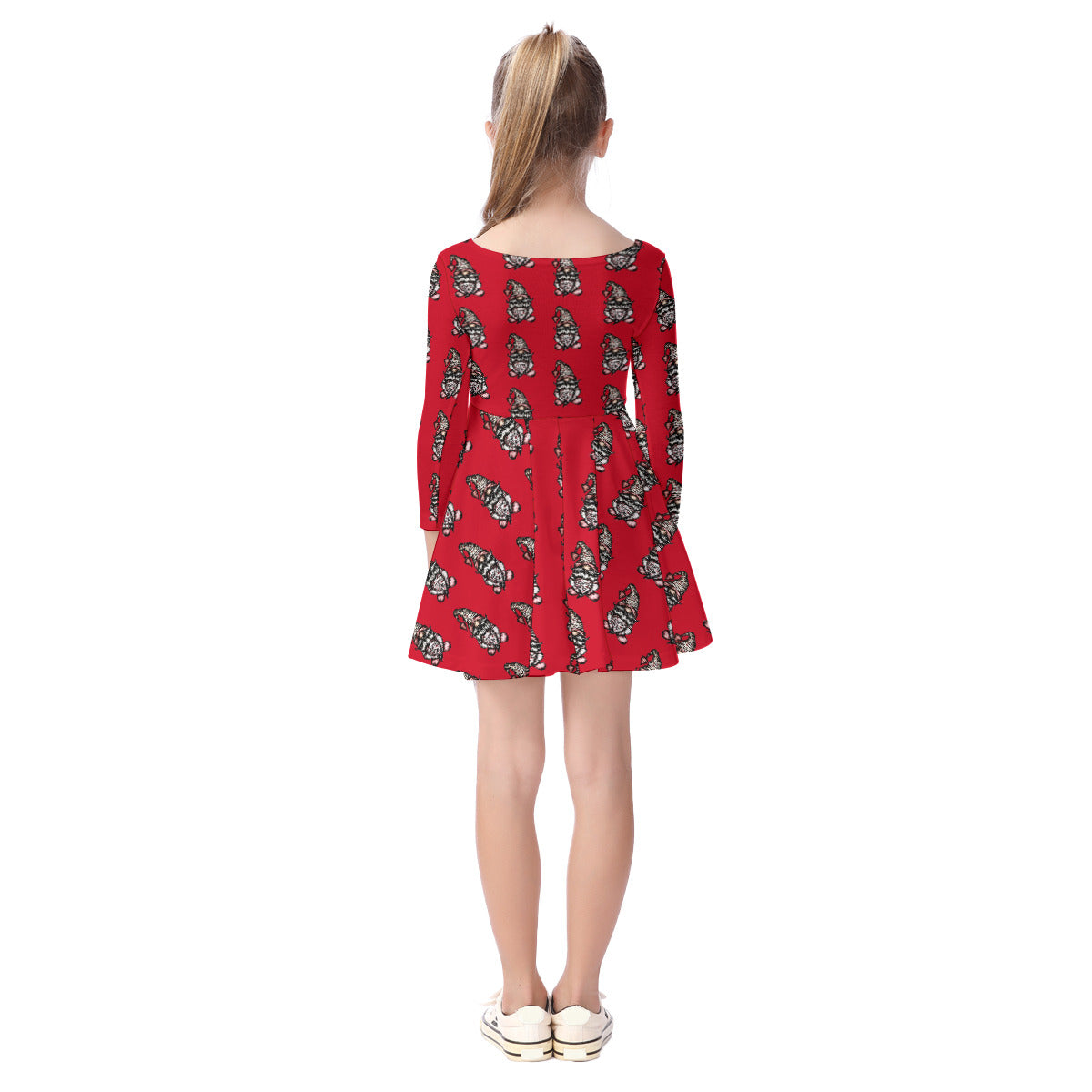 All-Over Print Kid's Long Sleeve Dress