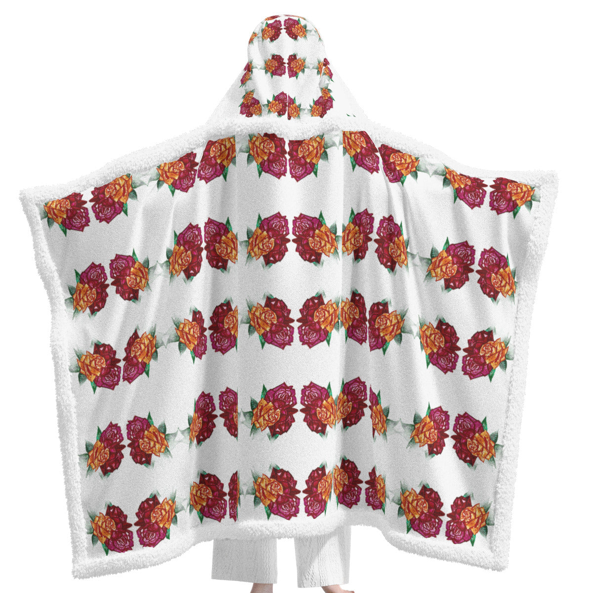 All-Over Print Unisex Wearable Hooded Blanket