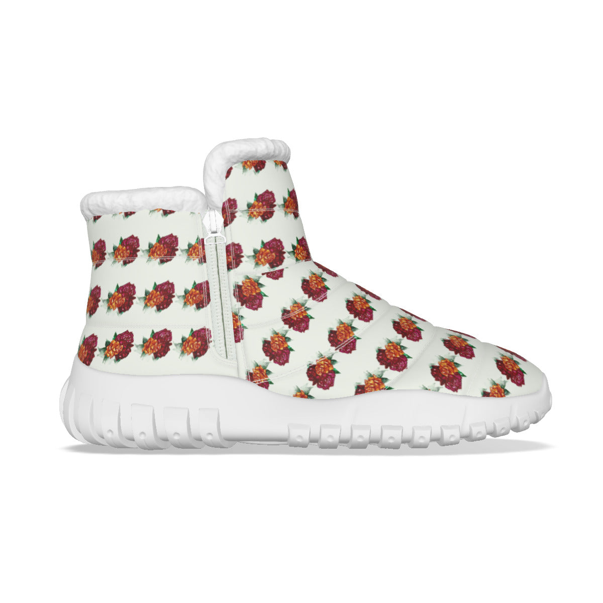 All-Over Print Women's Zip-up Snow Boots