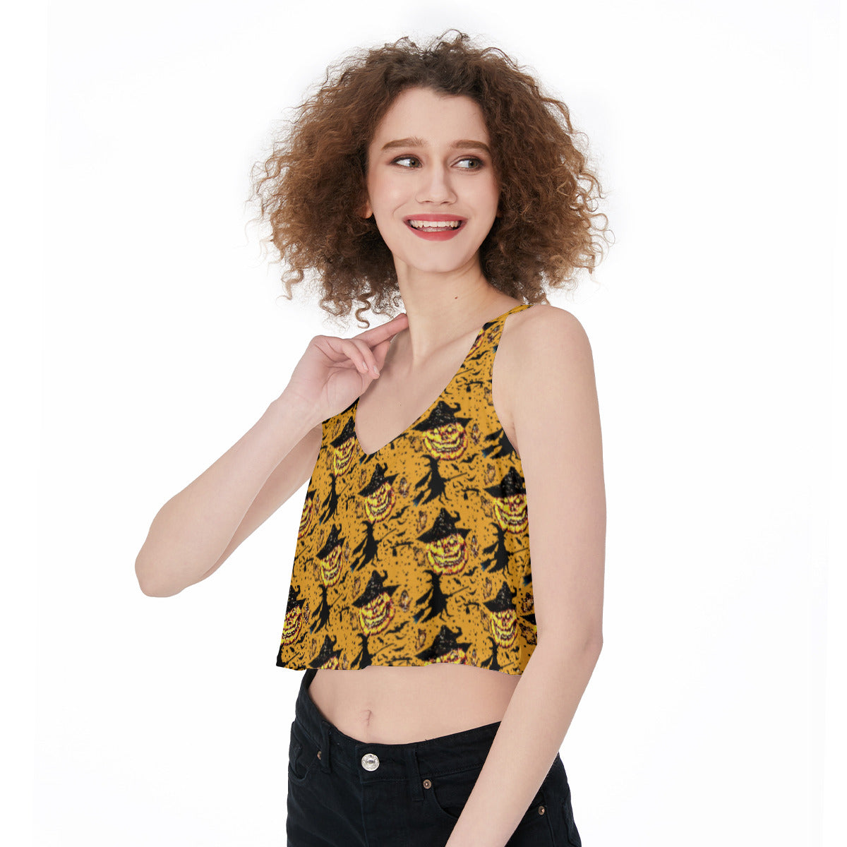 All-Over Print Crop-Tank Top