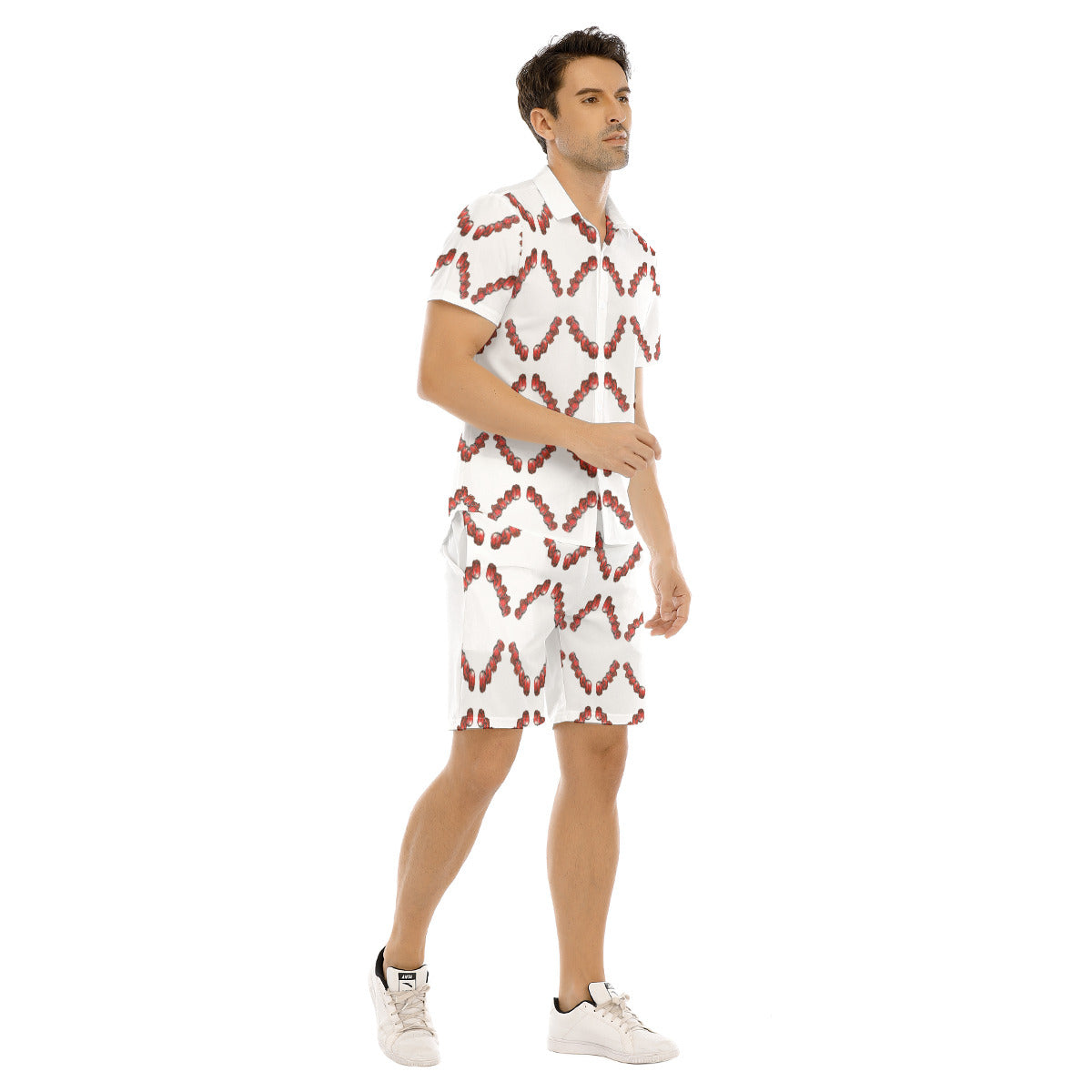 All-Over Print Men's Short Sleeve Shirt Set
