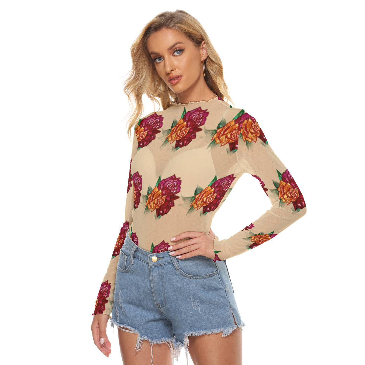 All-Over Print Women's Mesh T-shirt