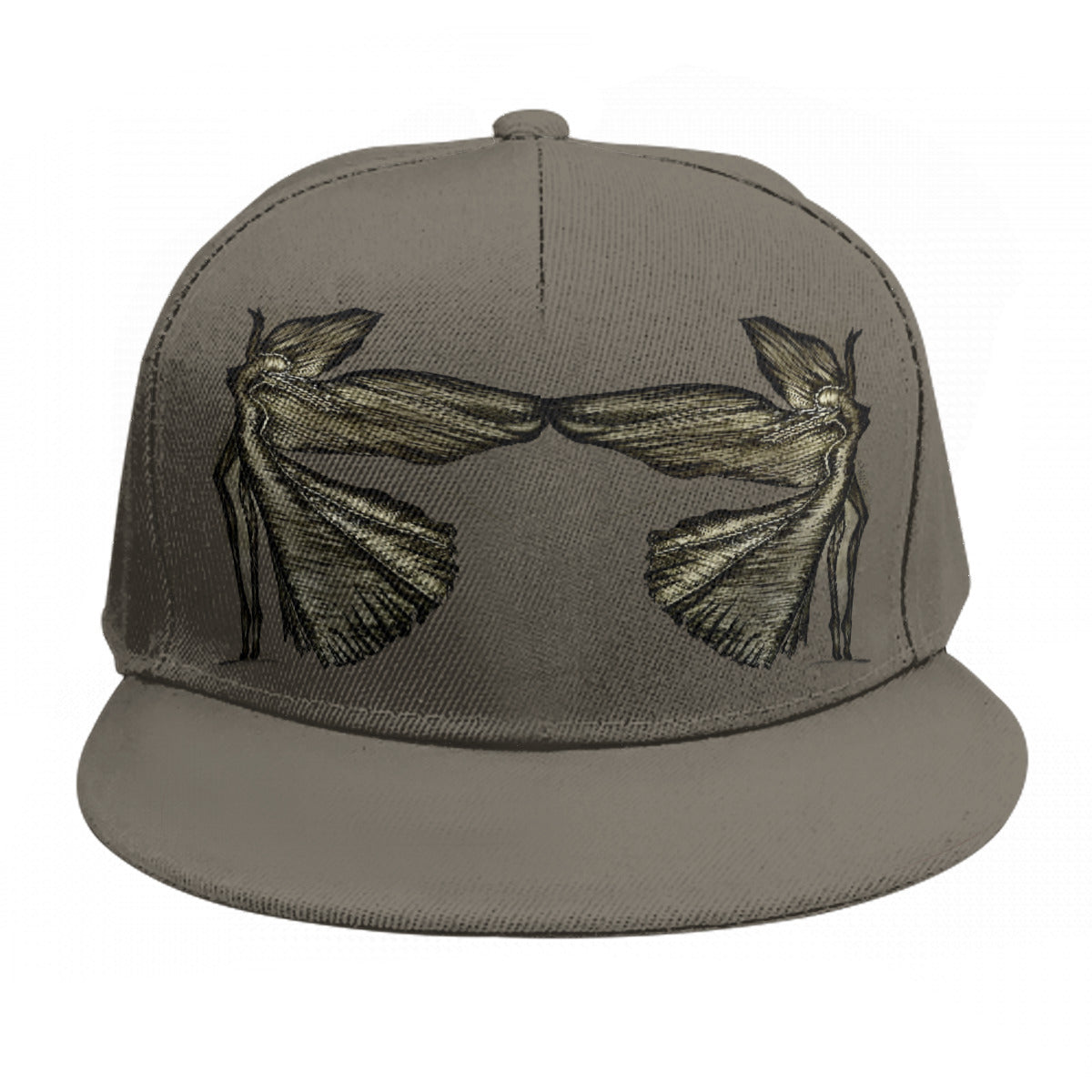Baseball Cap With Flat Brim