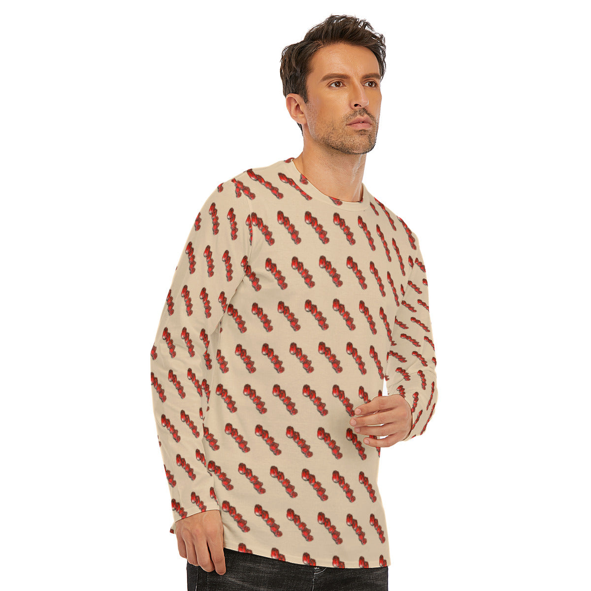 All-Over Print Long Sleeve T-Shirt | 190GSM Cotton