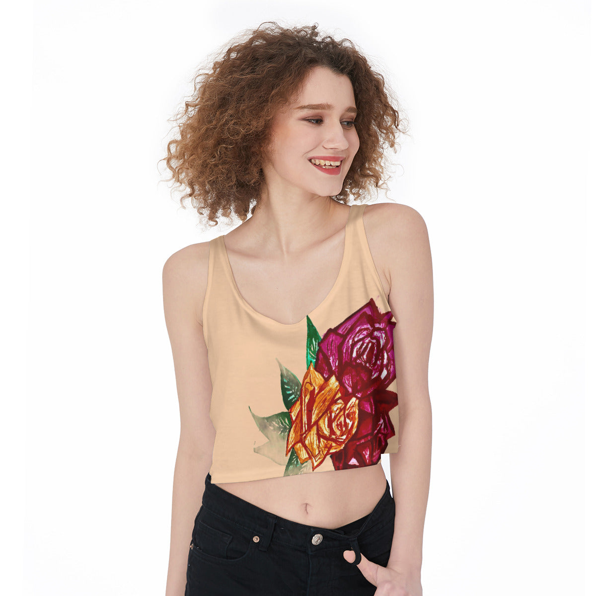 All-Over Print Crop-Tank Top