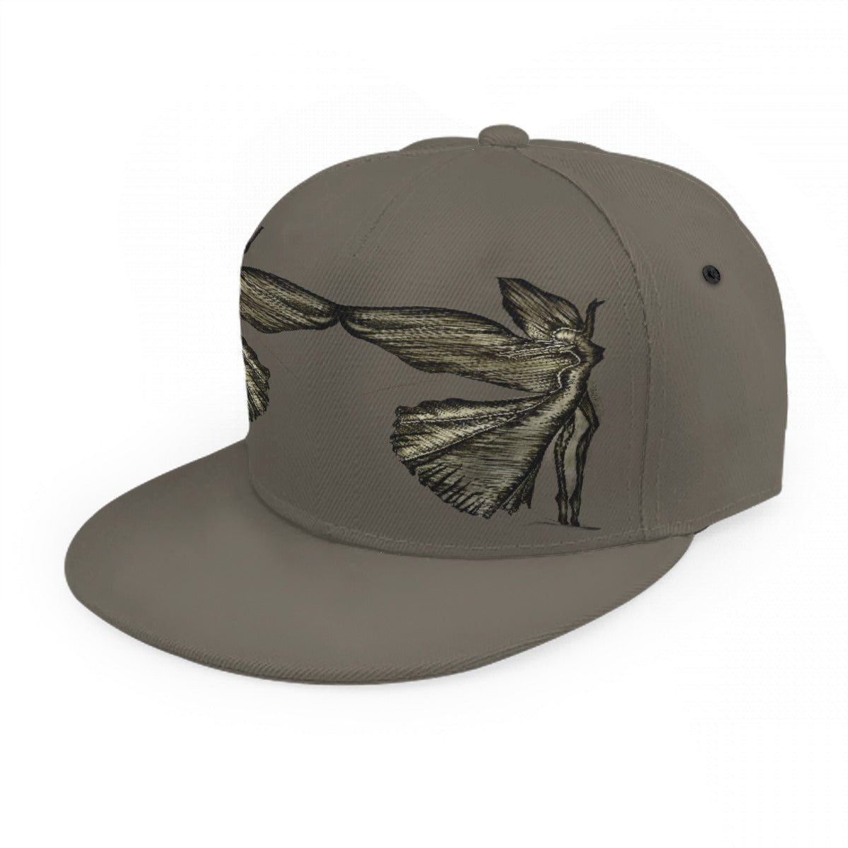 Baseball Cap With Flat Brim