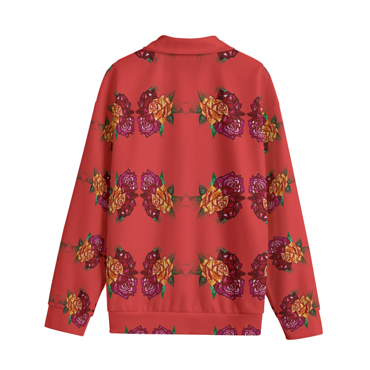 All-Over Print Unisex Lapel Collar Sweater