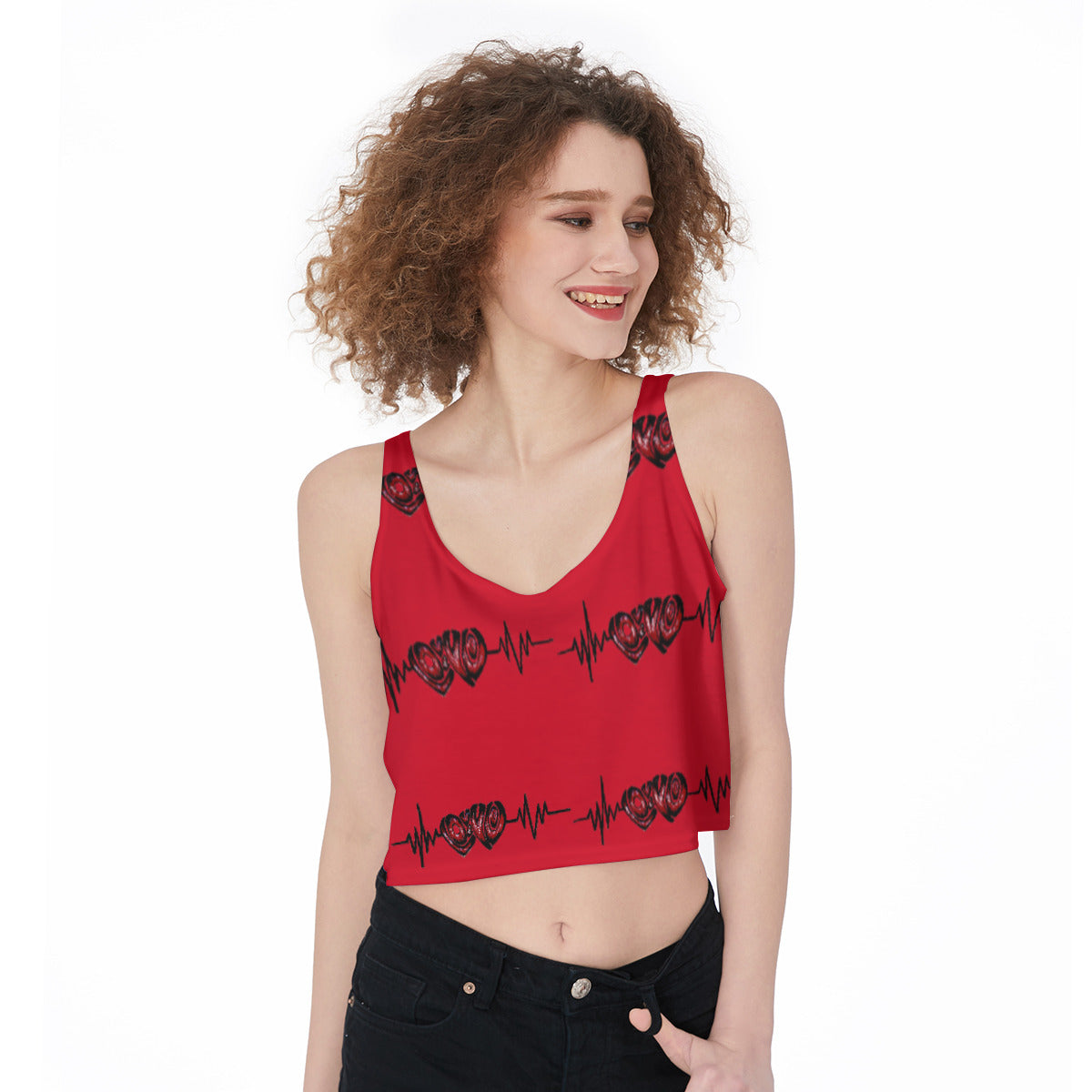 All-Over Print Crop-Tank Top