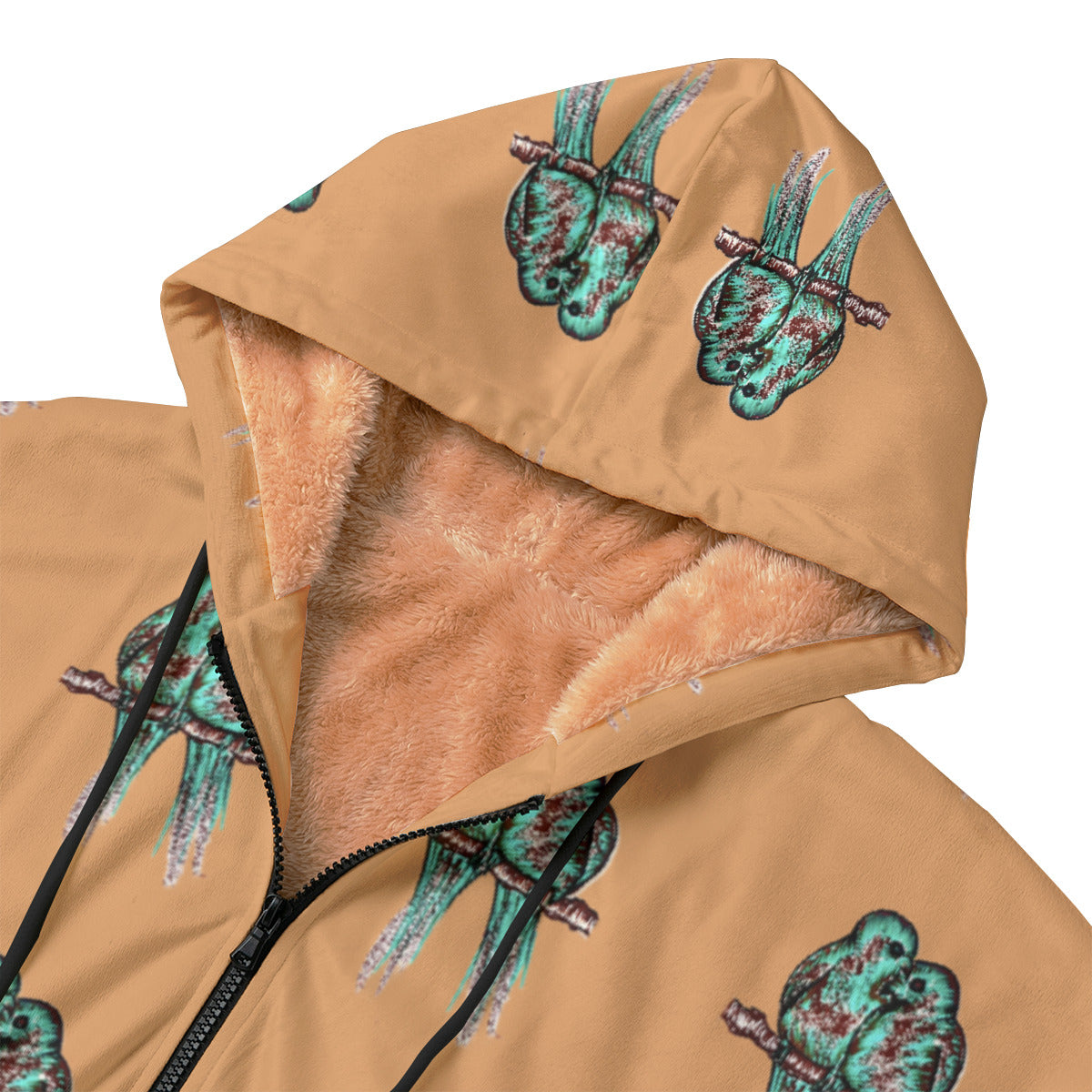 All-Over Print Kid's Plush Windbreaker