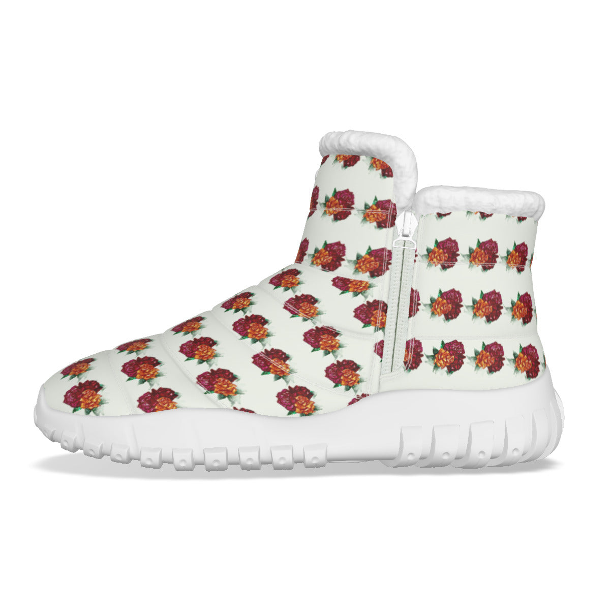 All-Over Print Women's Zip-up Snow Boots