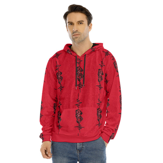 All-Over Print Men's Pullover Hoodie | Velvet