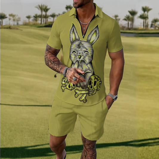 All-Over Print Men's Polo Sportswear Set