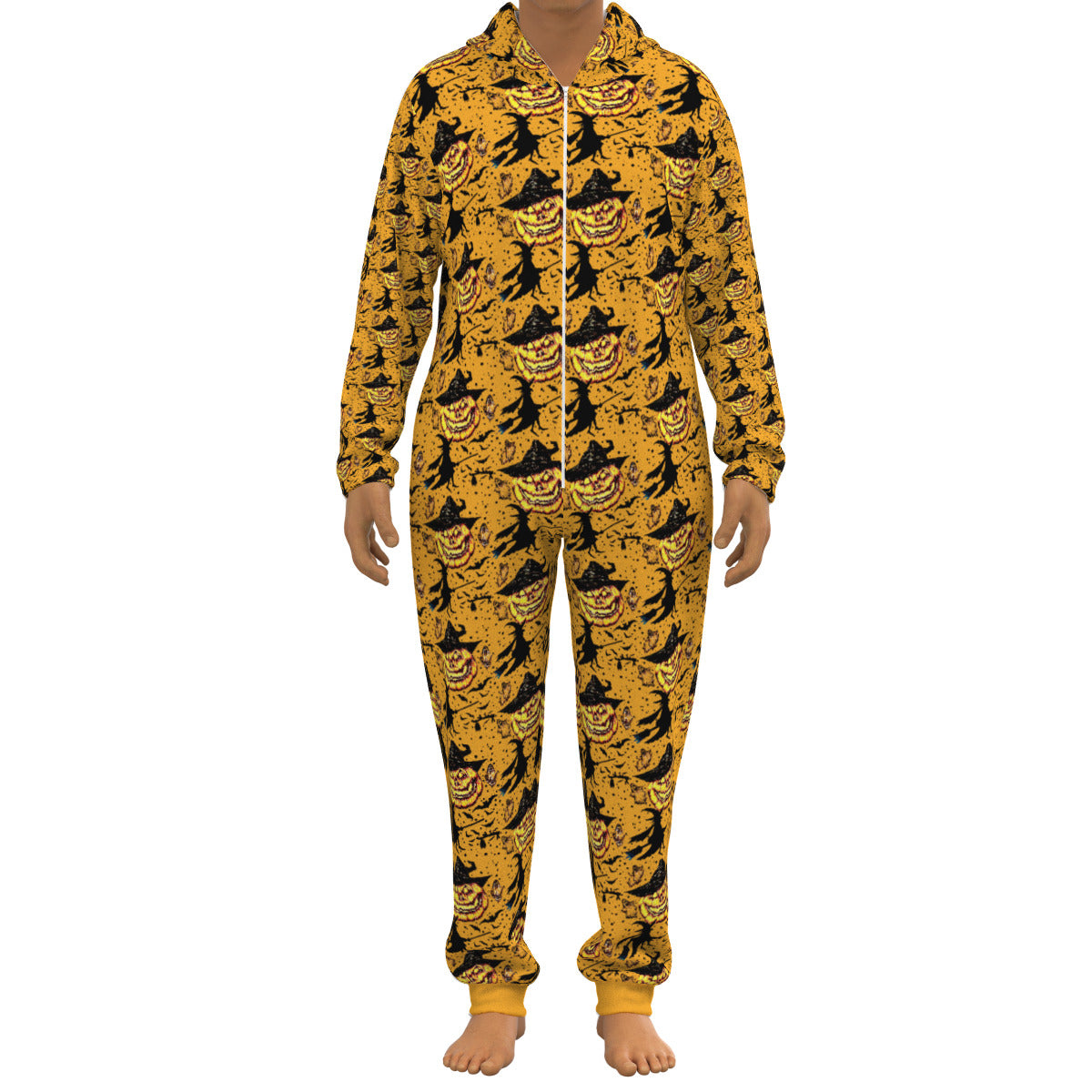All-Over Print Unisex Thickened Home Jumpsuit
