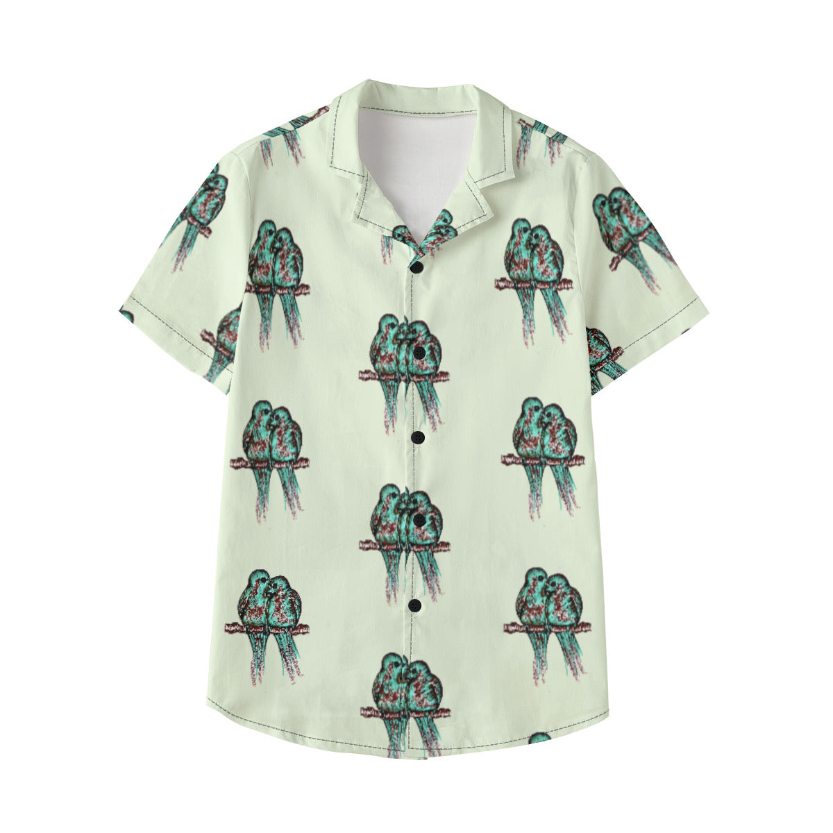 All-Over Print Kid's Hawaiian Vacation Shirt | 115GSM Cotton poplin