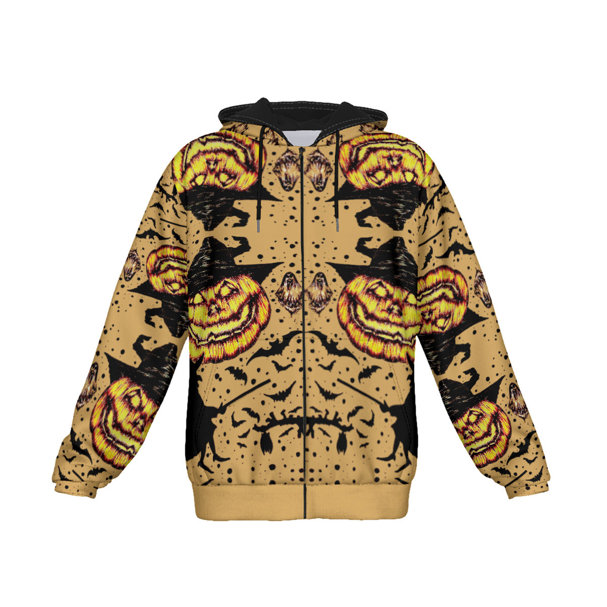 All-Over Print Men's Heavy Fleece Zip Up Hoodie