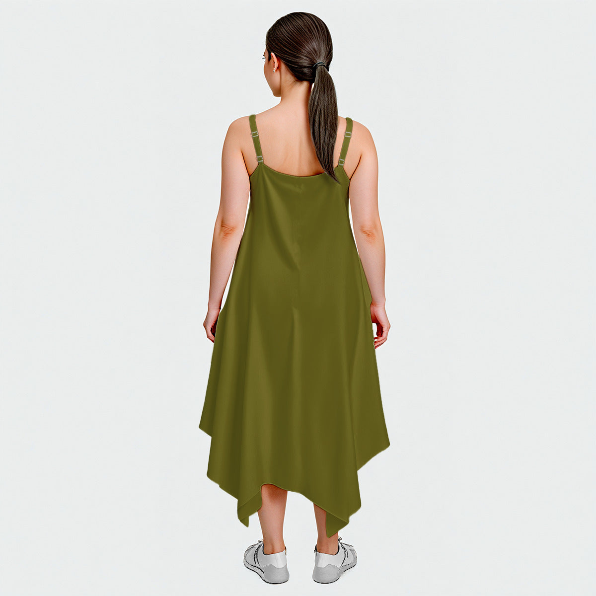 All-Over Print Ladies Spaghetti Strap Maxi Dress