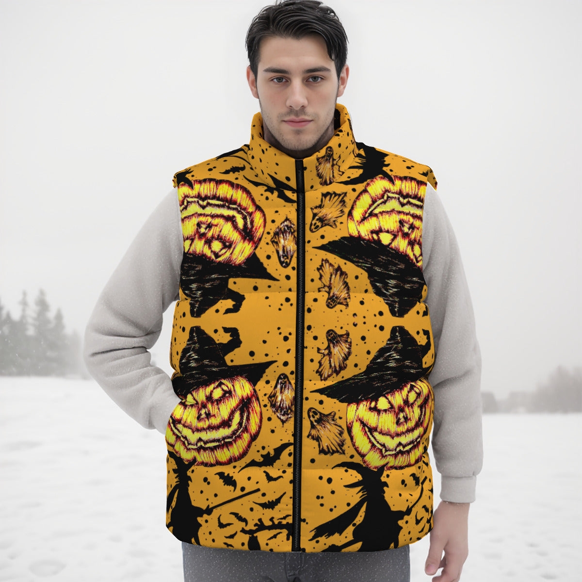 All-Over Print Unisex Down Vest