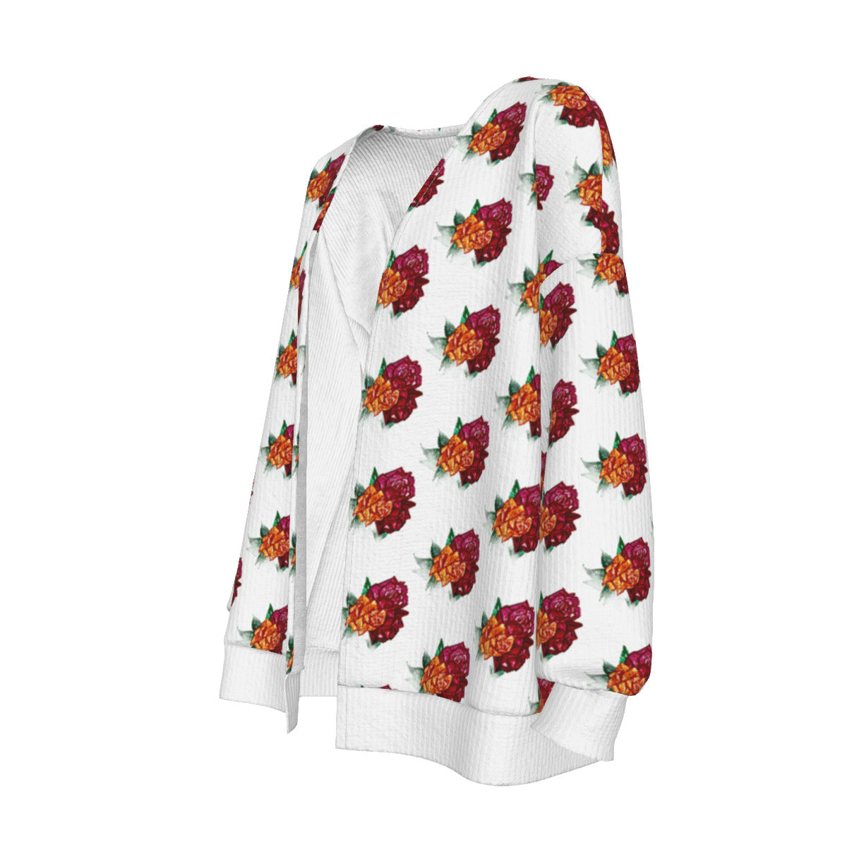 All-Over Print Women's Imitation Knitted Cardigan