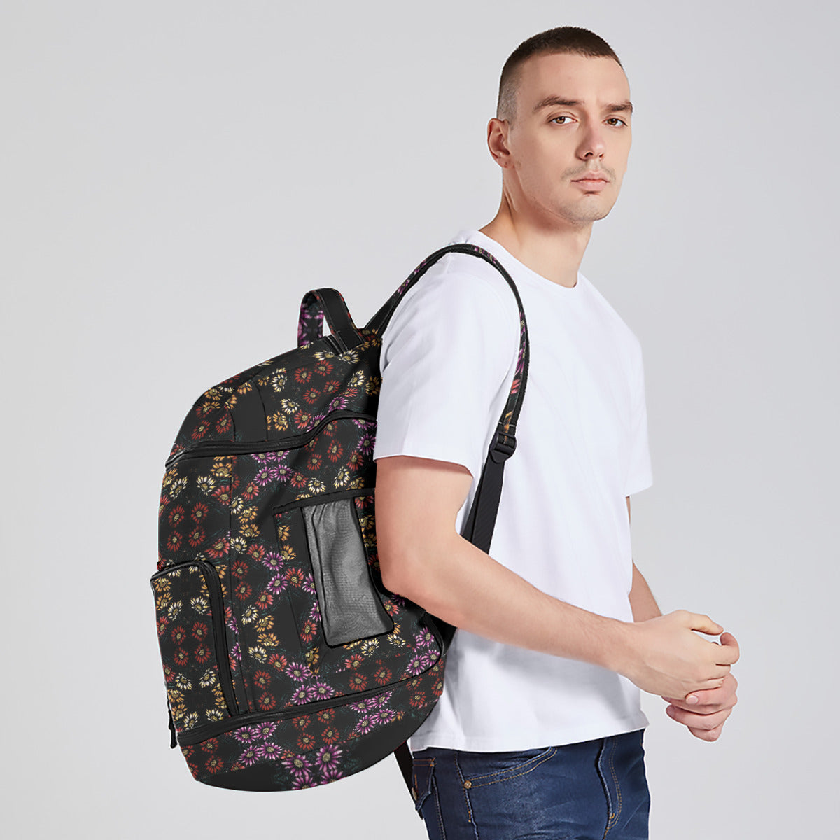All-Over Print Multifunctional Backpack