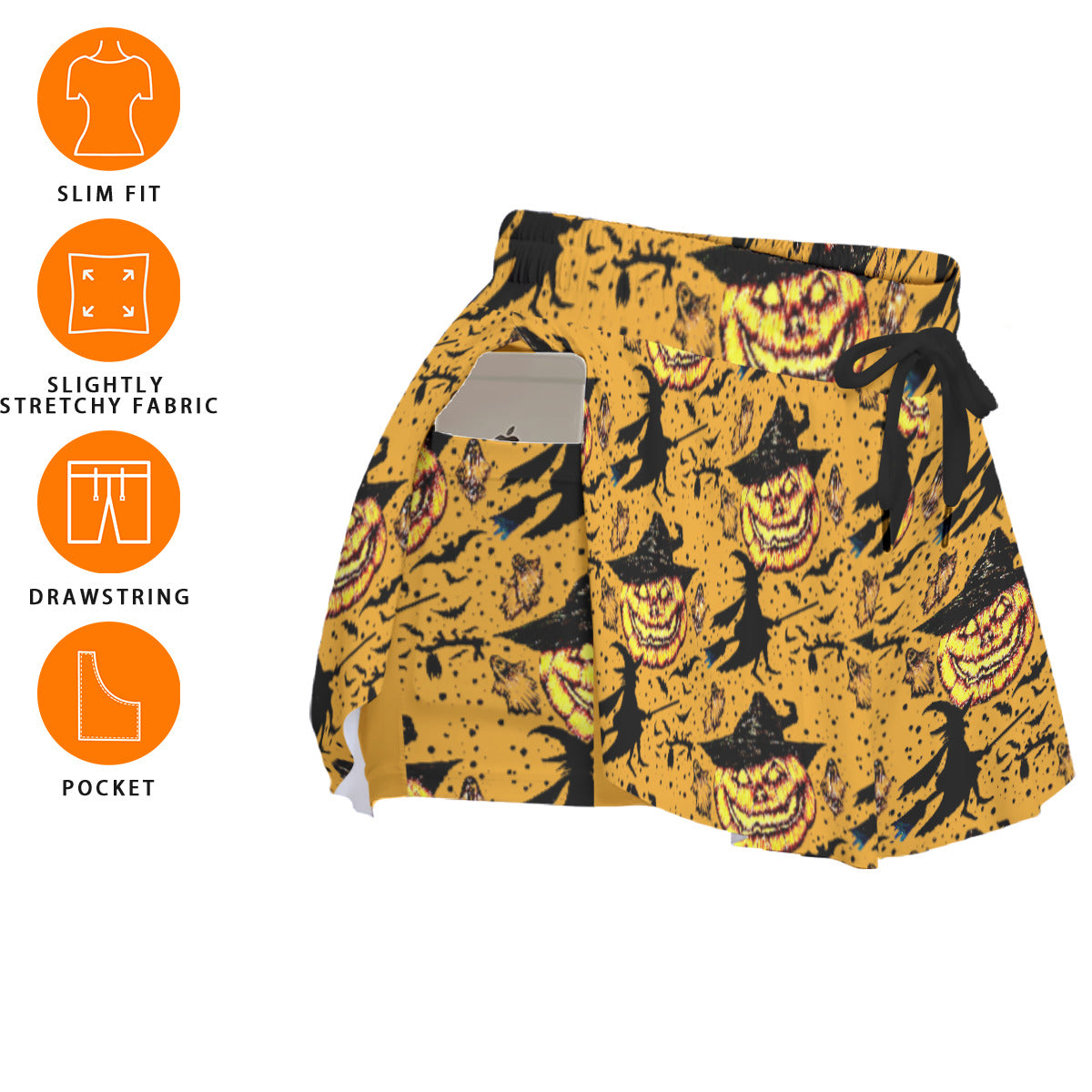 All-Over Print Women's Sport Skorts With Pocket