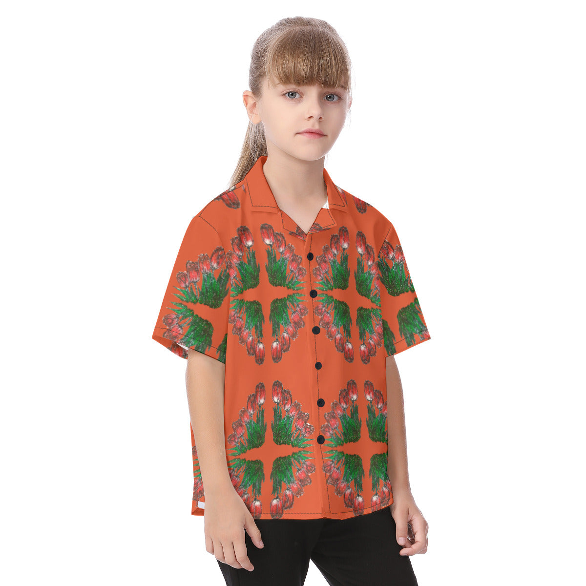 All-Over Print Kid's Hawaiian Vacation Shirt
