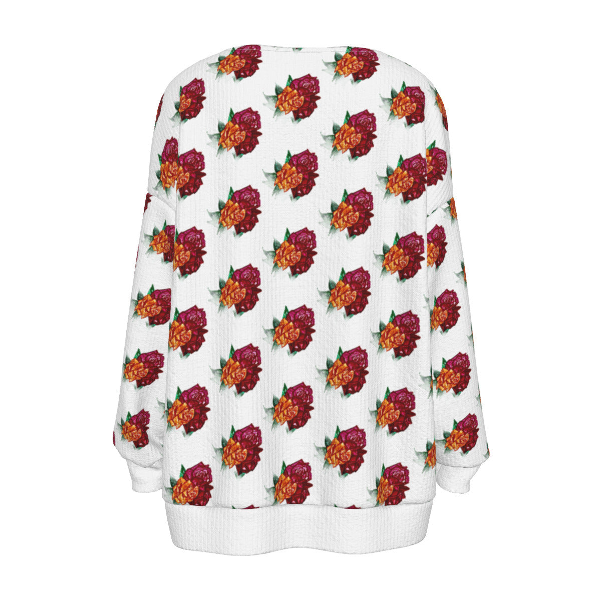 All-Over Print Women's Imitation Knitted Cardigan