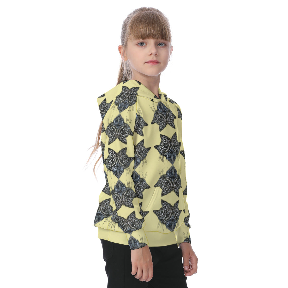 All-Over Print Kid's Raglan Pullover Hoodie