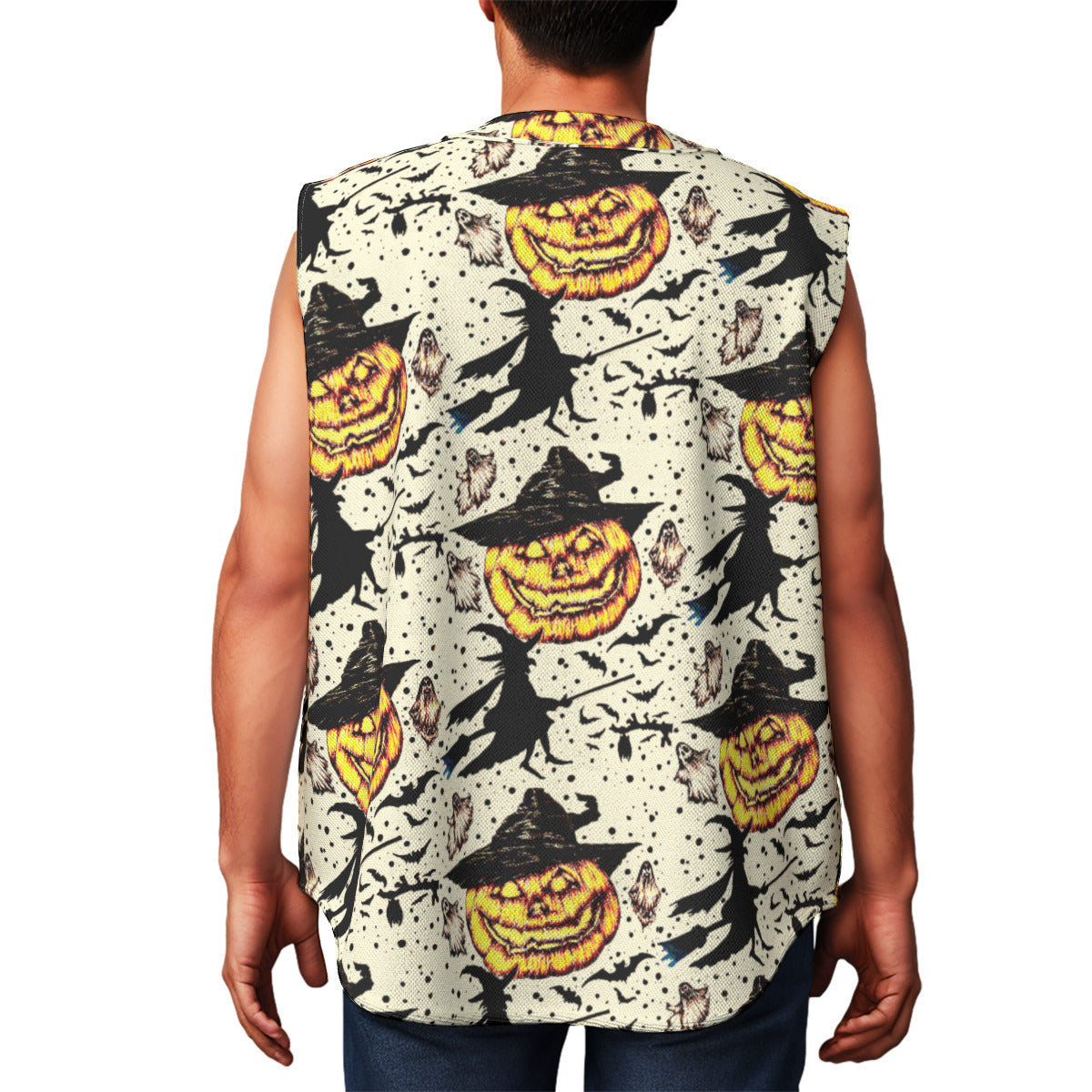 All-Over Print Men's Sleeveless Baseball Jersey
