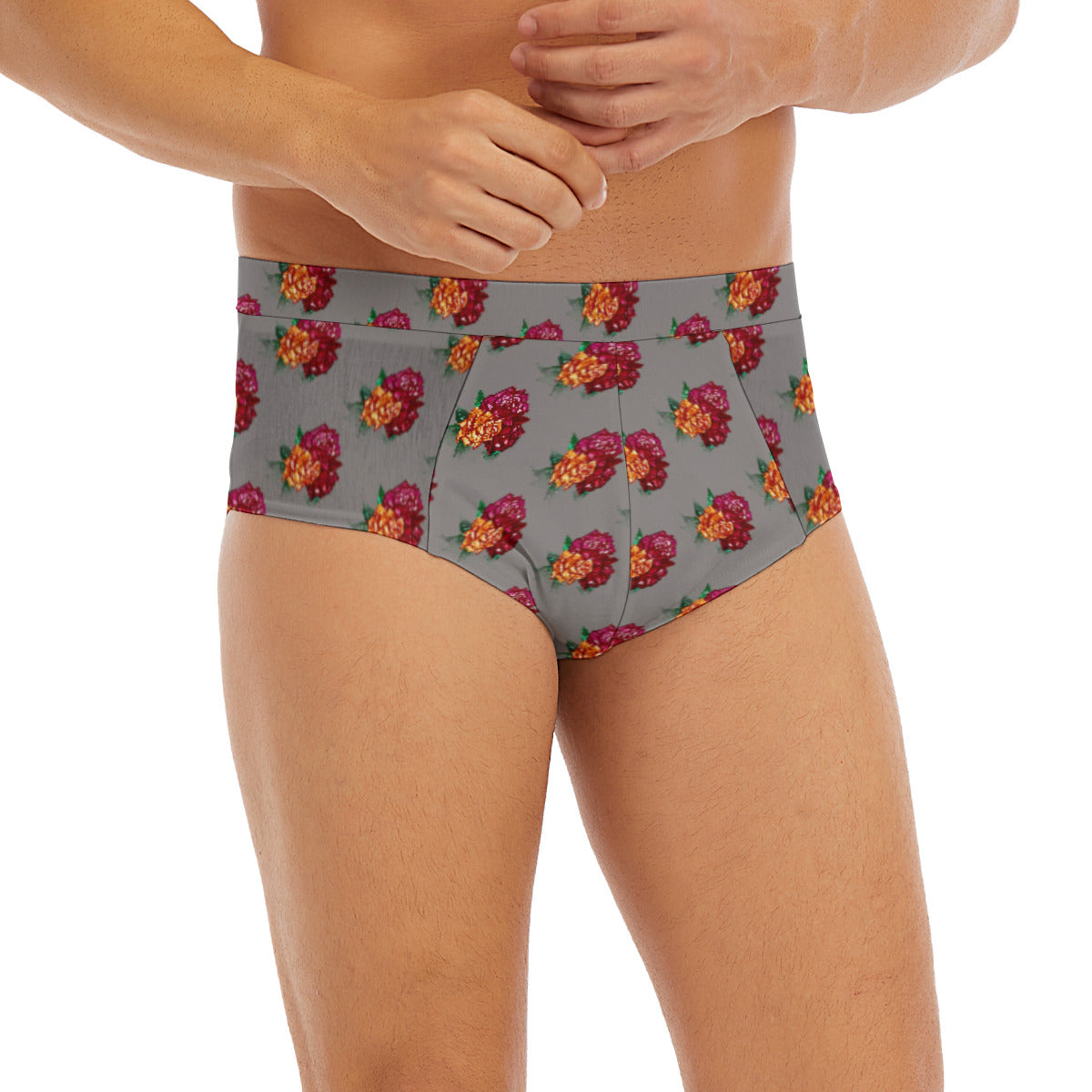 All-Over Print Men's Triangle Low-rise Underwear